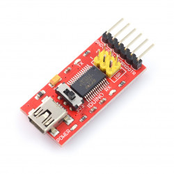 Konwerter USB-UART FTDI FT232RL miniUSB + przewód USB