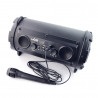 Głośnik Bluetooth uGo Bazooka Karaoke 16W RMS z mikrofonem - czarny - zdjęcie 2