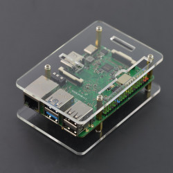 Obudowa do Rock Pi 4 Model A/B - otwarta - przezroczysta