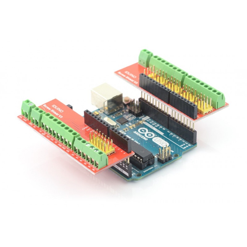 Iduino Screw Shield v3 - złącza śrubowe dla Arduino