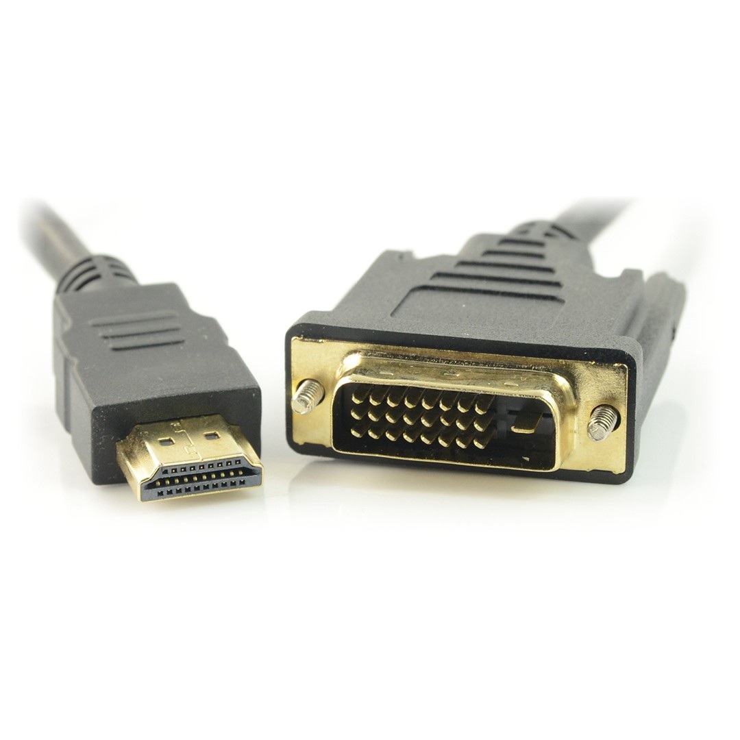 						Przewód Cabletech DVI-D - HDMI - dł. 1,8m