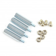 Dystanse metalowe Delock M2,5 20mm + śrubki + nakrętki - 4 szt.
