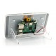 Obudowa do Raspberry Pi oraz dedykowanego ekranu dotykowego 7'' - przezroczysta ze stojakiem Obudowa do Raspberry Pi oraz dedykowanego ekranu dotykowego 7'' - przezroczysta ze stojakiem