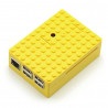 Pi-Blox - obudowa Raspberry Pi Model 3/2/B+ - żółta - zdjęcie 1