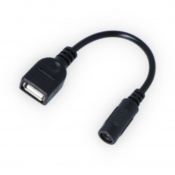Adapter gniazdo DC 5,5/2,1mm - gniazdo USB A