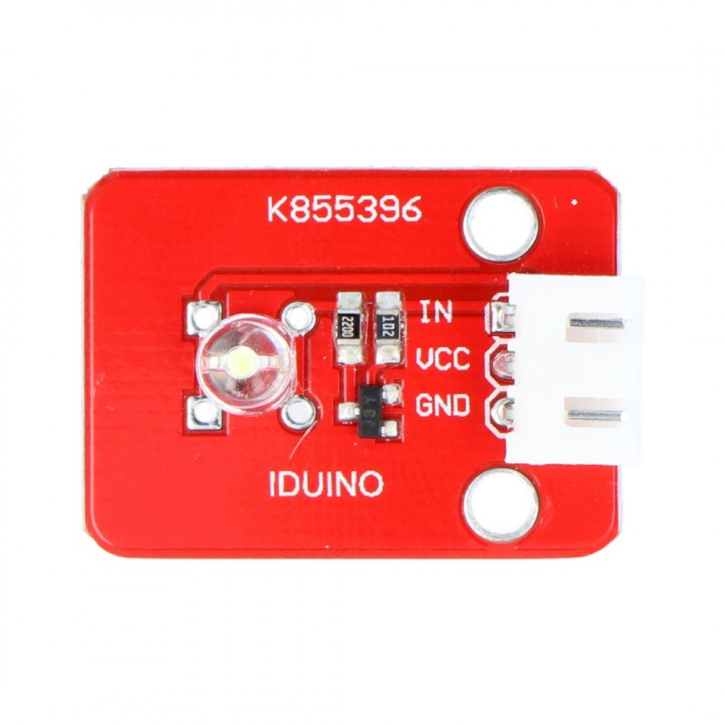 Moduł Iduino z białą diodą LED + przewód 3-pin