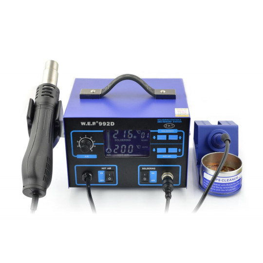 Паяльна станція Hotair і WEP 992D з вентилятором в торці - 700W