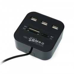HUB USB 2.0 AK219 3-portowy z czytnikiem kart pamięci
