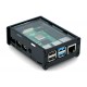 Obudowa Raspberry Pi Model 4B - czarno-przezroczysta Obudowa Raspberry Pi Model 4B - czarno-przezroczysta