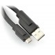 Przewód USB A - microUSB - B 0,45 m - sztywny