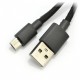 Przewód microUSB B - A w czarnym oplocie EB181K - 2m Przewód microUSB B - A w czarnym oplocie EB181K - 2m