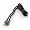 Przewód silikonowy USB A - Lightning do iPhone / iPad / iPod - 1.5m czarny - zdjęcie 2