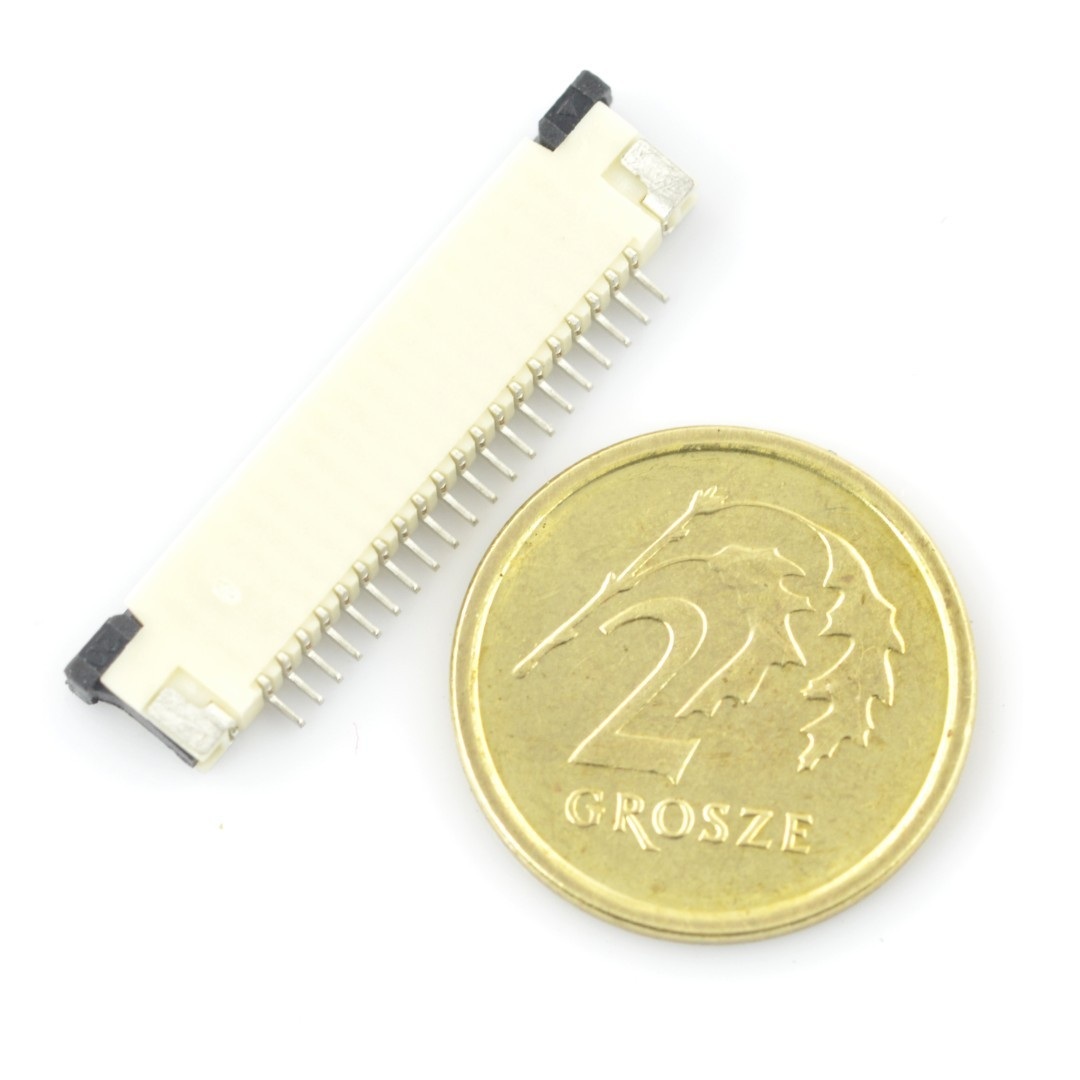 Złącze: FFC / FPC ZIF 20 pin, raster 1mm