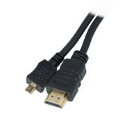 Przewód pozłacany Goodbay High Speed HDMI z obsługą Ethernet wtyk HDMI (typ A) - micro HDMI (typ D) - 5m