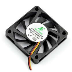 Wentylator 12V 60x60x10 ślizg 3 przewody