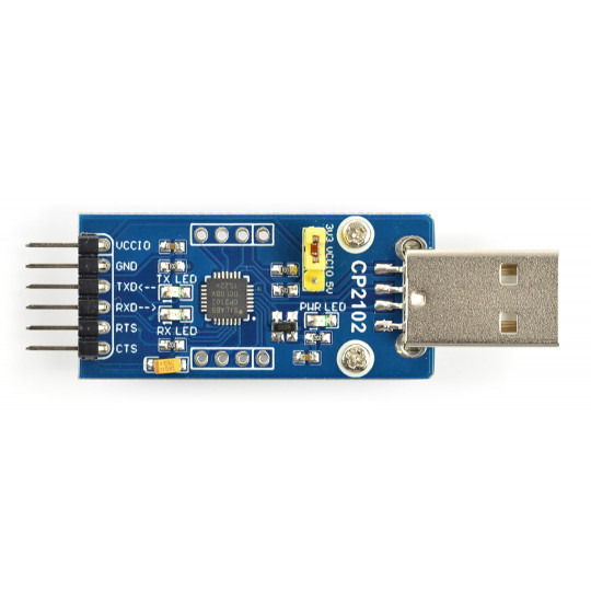 Перетворювач USB-UART CP2102 - USB-штекер - Waveshare 11079