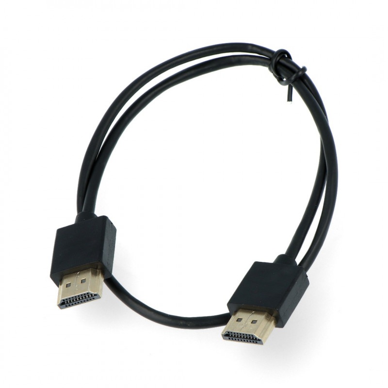 Przewód HDMI klasa 1.4 - czarny dł. 0,5m