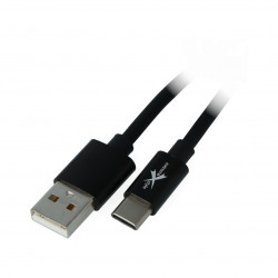 Przewód eXtreme USB 2.0 Typ-C silikonowy czarny - 1,5m