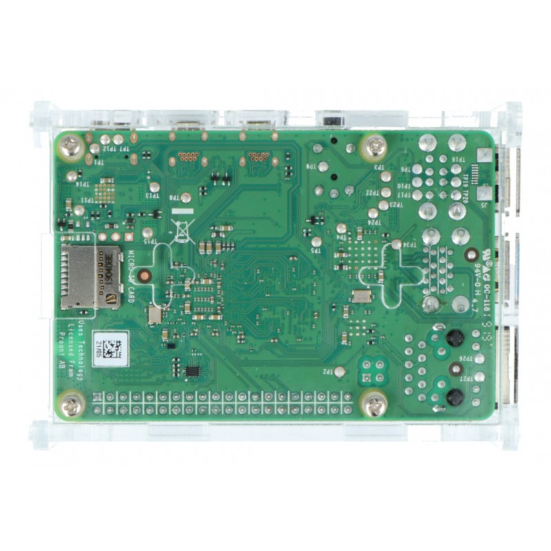 Obudowa Raspberry Pi Model 4B - przezroczysta - LT-4B15