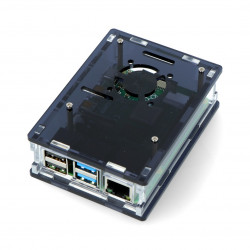Obudowa Raspberry Pi Model 4B - czarna - LT-4B16