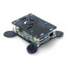 Obudowa Raspberry Pi model 4B Vesa do montażu na monitor - czarno-przezroczysta - LT-4B17 - zdjęcie 2