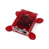 Obudowa Raspberry Pi model 4B Vesa do montażu na monitor - czerwona - LT-4B17 - zdjęcie 1