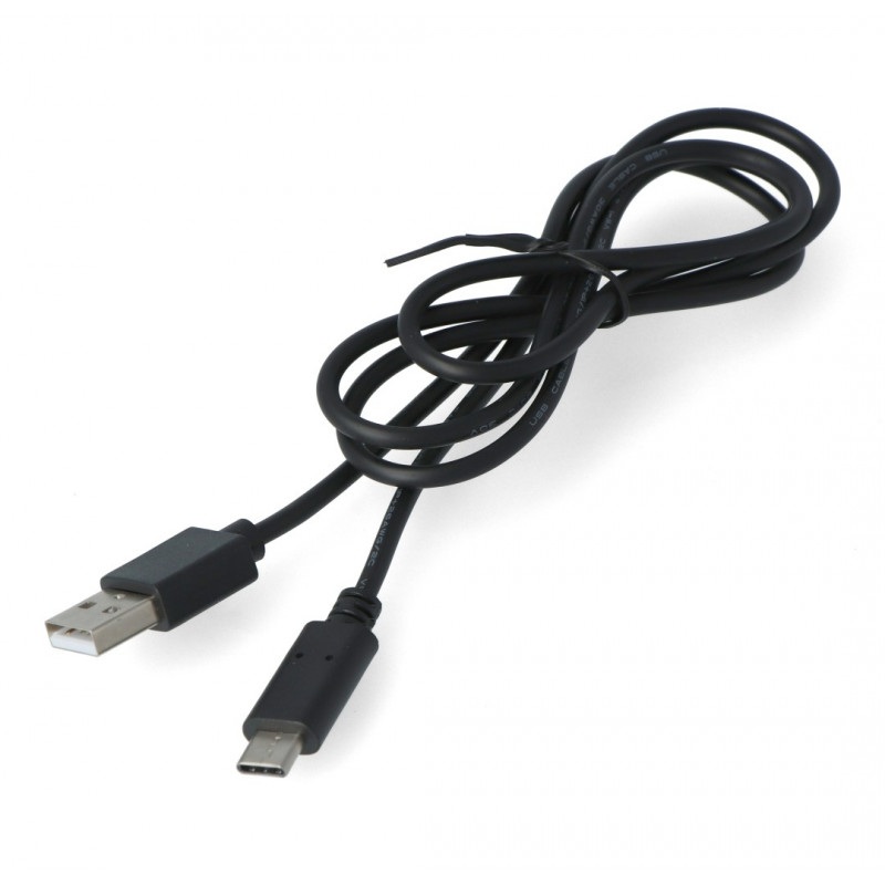 Przewód Lanberg USB Typ A - C 2.0  czarny - 1m
