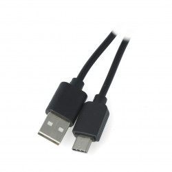Przewód Lanberg USB Typ A - C 2.0 czarny QC 3.0 - 0,5m