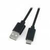 Przewód Lanberg USB Typ A - C 2.0 czarny -  3m - zdjęcie 1