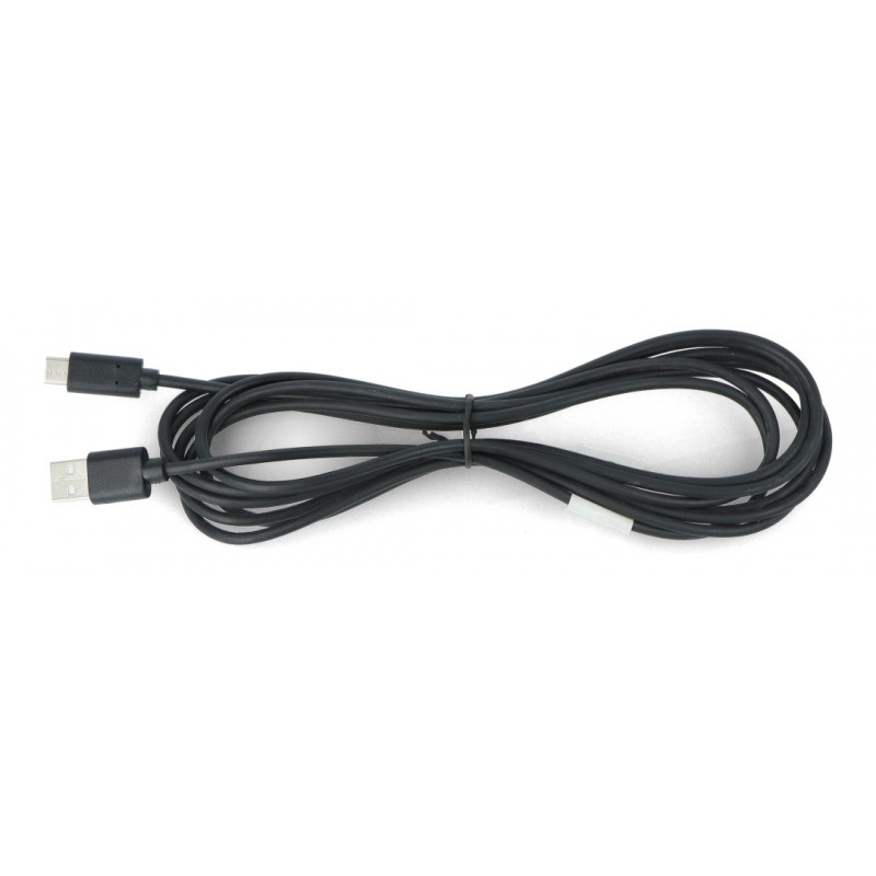 Przewód Lanberg USB Typ A - C 2.0 czarny -  3m