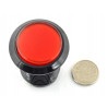 Arcade Push Button 3,3cm - czarny z czerwonym podświetleniem - zdjęcie 2