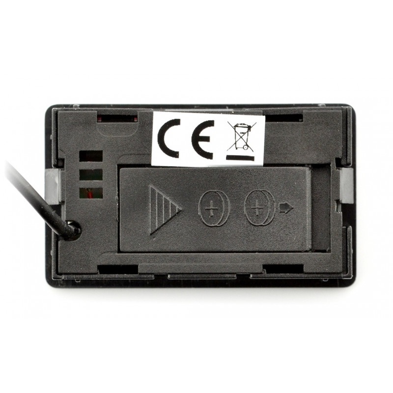Termometr panelowy z wyświetlaczem LCD od - 50°C do 100°C - czarny