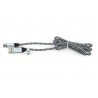 Przewód TRACER USB A - USB C 2.0 czarno - srebrny oplot - 1m - zdjęcie 3