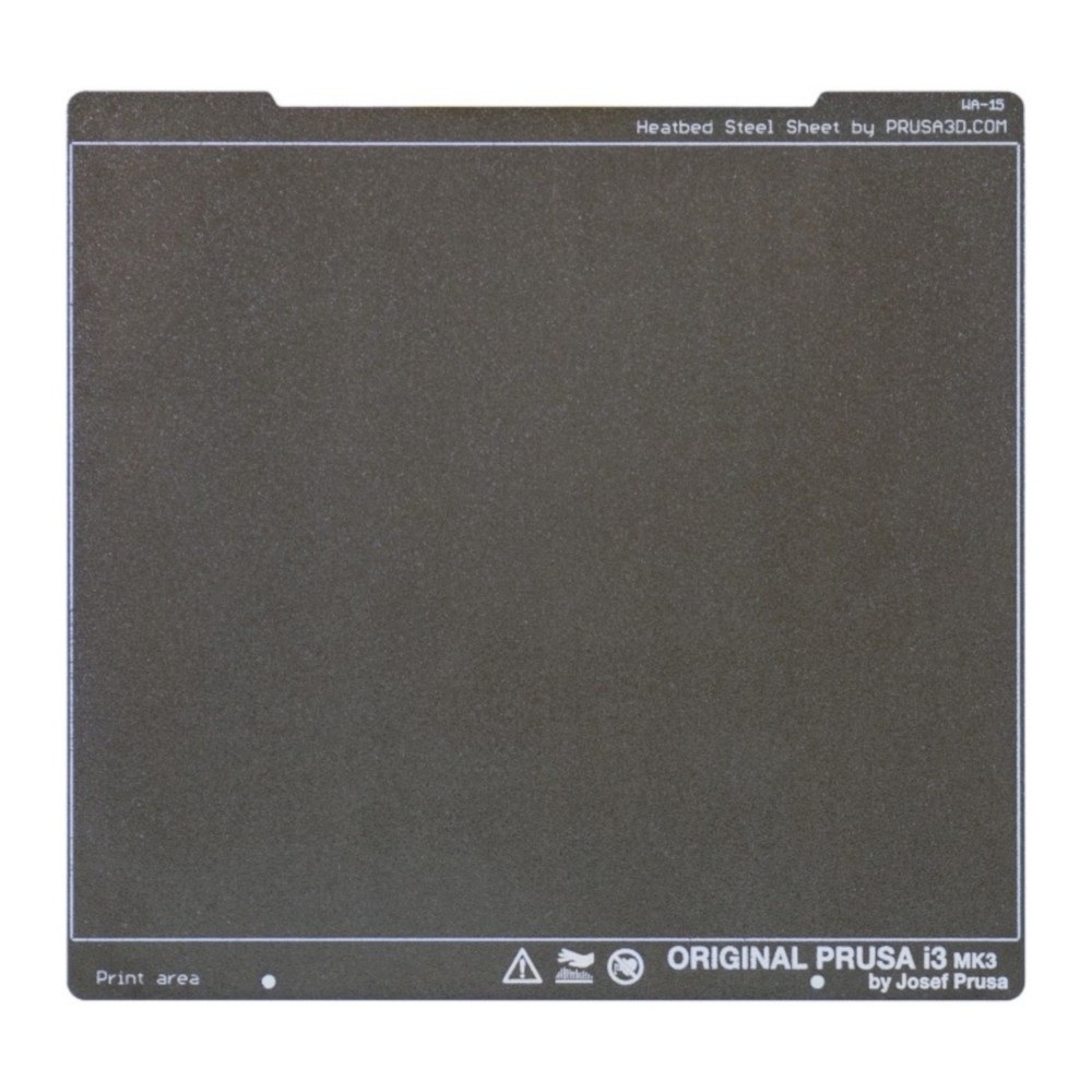 						Płyta ze stali sprężynowej -  dla drukarek Prusa MK3/MK3S - teksturowana