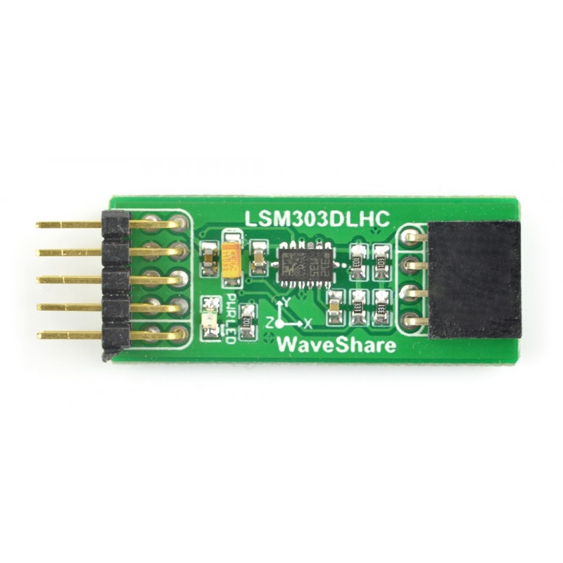 LSM303DLHC - 3-osiowy akcelerometr i magnetometr I2C - moduł Waveshare