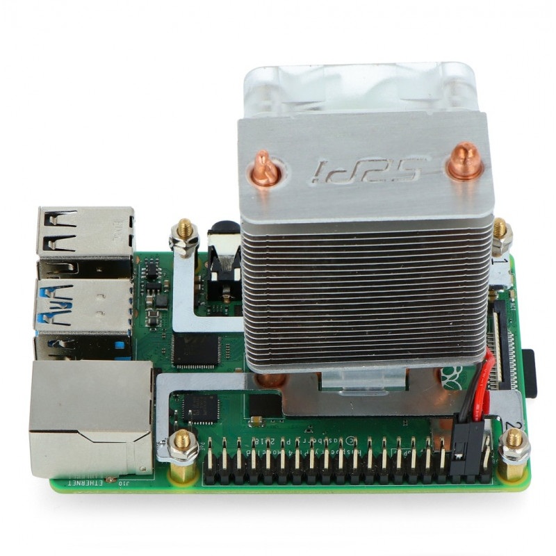 ICE Tower CPU Cooling Fan - Wentylator z radiatorem dla Raspberry Pi 4B/3B+/3B