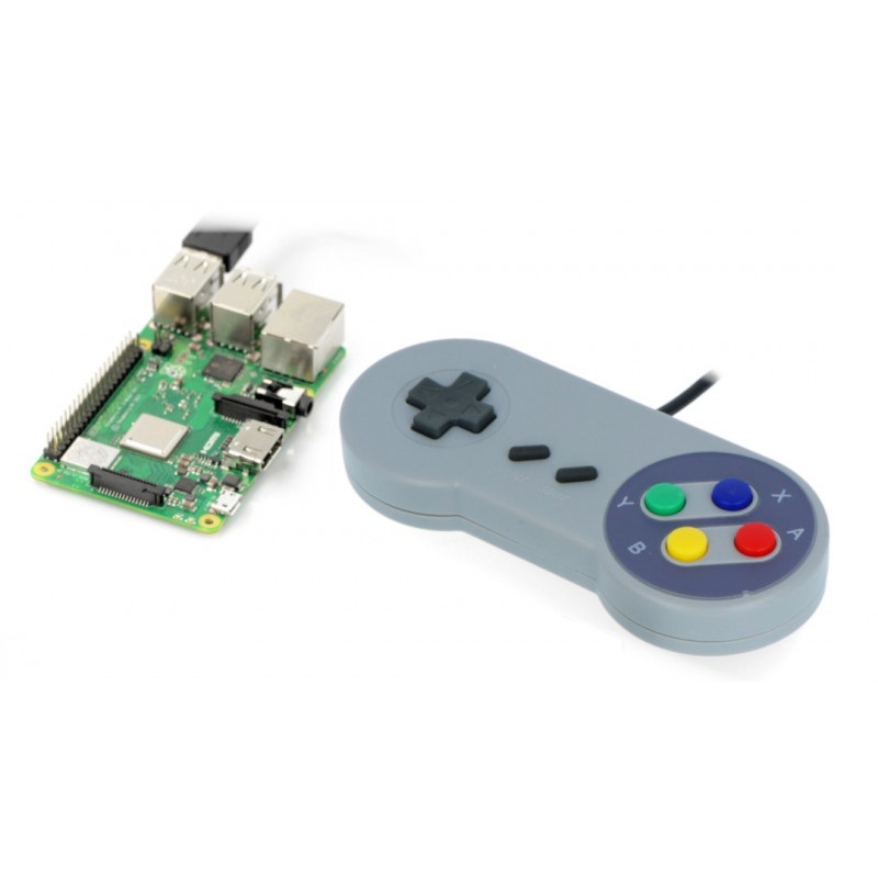 PiHut SNES - retro kontroler USB do gier - zgodny z Raspberry Pi