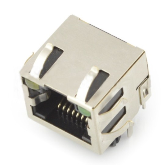 Екранована мережева розетка 8P8C RJ45 зі світлодіодами - 5 шт.