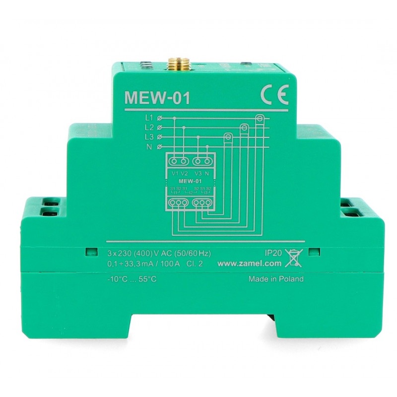 Zamel Supla MEW-01 - monitor zużycia energii elektrycznej WiFi - aplikacja Android / iOS