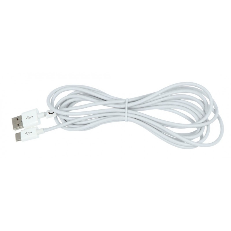 Przewód TRACER USB A 2.0 - USB C biały - 3m