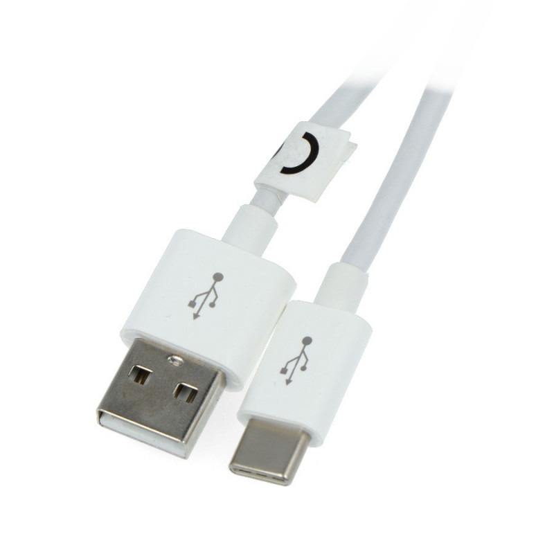 Przewód TRACER USB A 2.0 - USB C biały - 3m