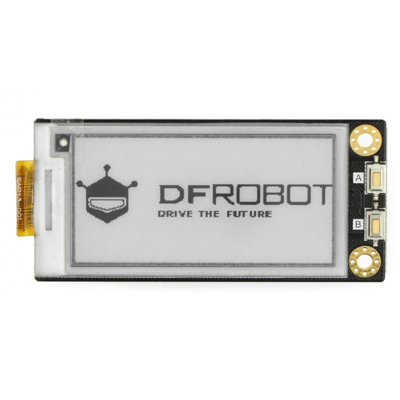 DFRobot E-paper E-Ink 2,13" 250x122px - nakładka dla Raspberry Pi - SPI
