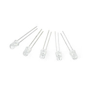 Dioda LED 5mm żółta clear - 5szt.