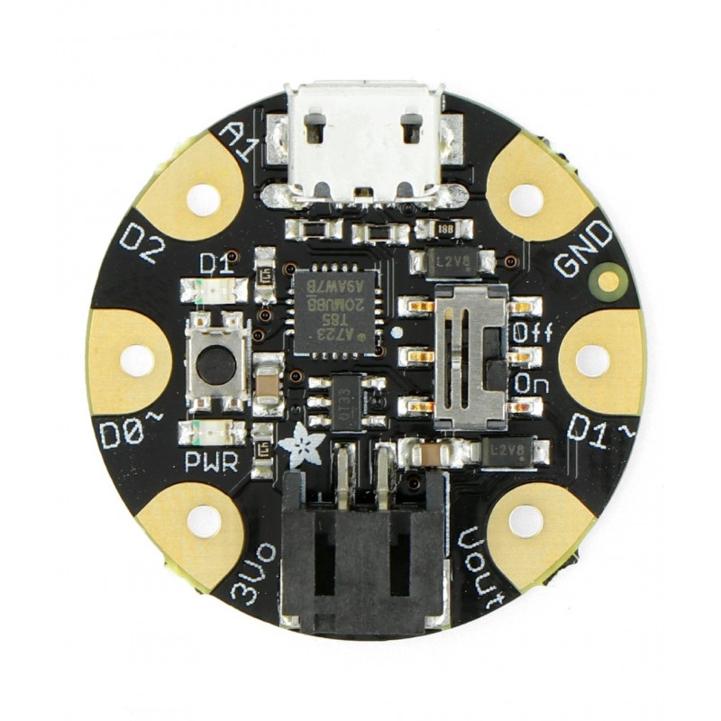 Adafruit GEMMA - miniaturowa platforma z mikrokontrolerem Attiny85 3,3V