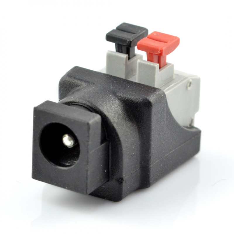Gniazdo DC φ5.5 x 2.1 mm z szybkozłączem