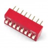 Przełącznik DIP switch 8-polowy - czerwony - zdjęcie 3