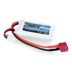 Pakiet LiPol Redox 500 mAh 20C 7.4V