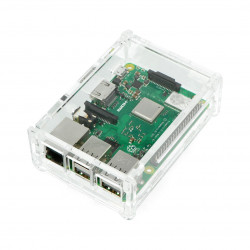 Obudowa Raspberry Pi Model B+ przezroczysta z klapką