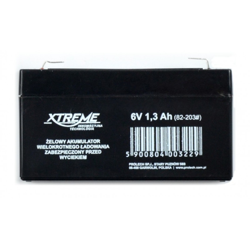 Akumulator żelowy 6V 1,3Ah Xtreme