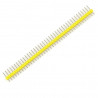 Wtyk goldpin 1x40 prosty raster 2,54 mm - żółty - zdjęcie 1